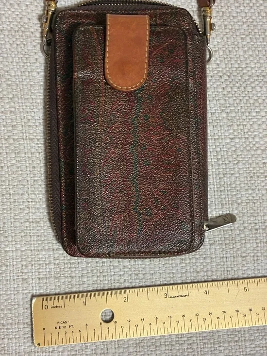 Etro paisley vintage compact   crossbody bag w/ small phone case - Picture 10 of 16